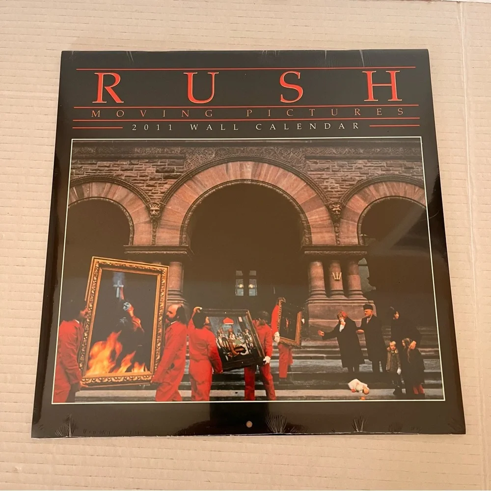 RUSH 2011 Wall Calendar Moving Pictures Rock Band Sealed New